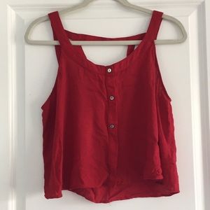 Red cotton tank